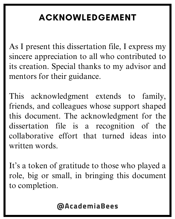 sample acknowledgement for dissertation pdf
