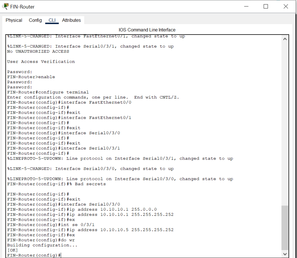 Static IPs for Finance Dept Router