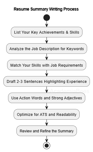 Professional Resume Summary Writing Process
